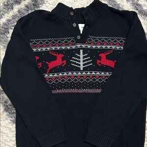 Sonoma Black and Red Crewneck Sweater